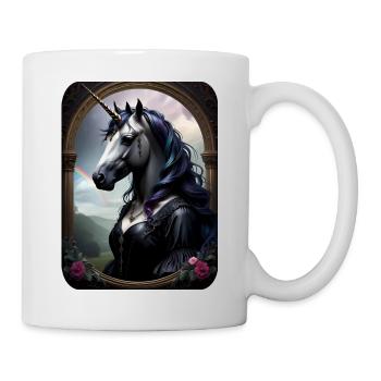 Einhorn mit menschlichem Körper - Tasse - Weiß - Rechts