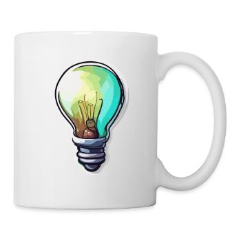 Bulb / Bulb / Brightness / Light - Mug - white - Right