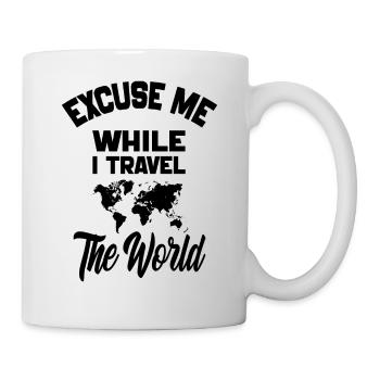 Excuse Me While I Travel The World-Camping 2024 - Mug - white - Right