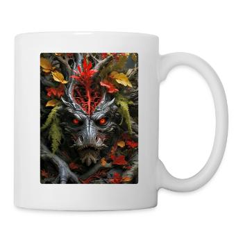 Gruselige Pflanzen Dino 1.1 - Tasse - Weiß - Rechts
