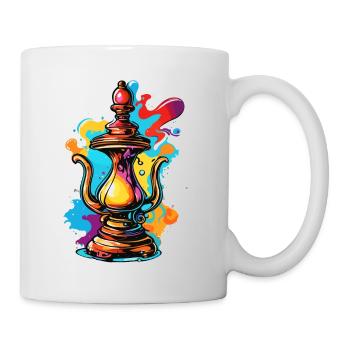 Lampe Magique / Souhaits /Orient / Miracle / Génie - Mug blanc - blanc - Droite