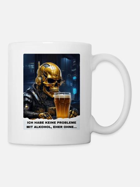 Bier Experte Skull 1.3 - Tasse - Weiß