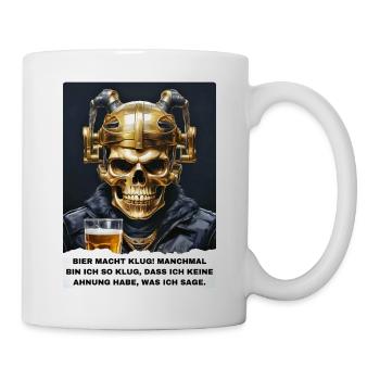 Bier Experte Skull 1.6 - Tasse - Weiß - Rechts