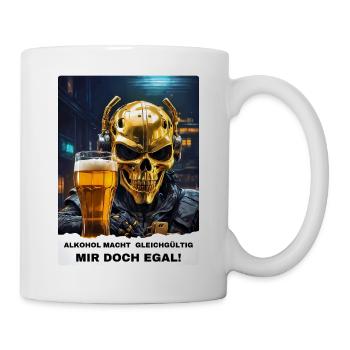 Bier Experte Skull 1.4 - Tasse - Weiß - Rechts