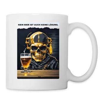 Bier Experte Skull 1.7 - Tasse - Weiß - Rechts