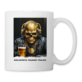Bier Experte Skull 1.8 - Tasse - Weiß - Rechts