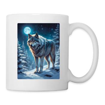 Winter Landscape Wolf 1.3 - Mug - white - Right