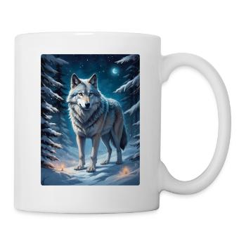 Winter Landscape Wolf 1.10 - Mug - white - Right