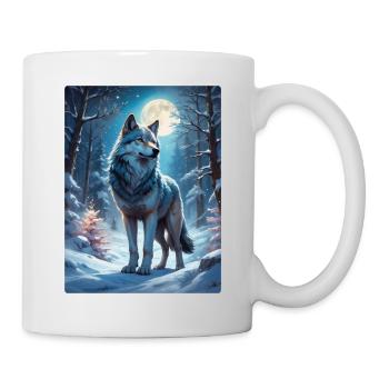 Winter Landscape Wolf 1.4 - Mug - white - Right