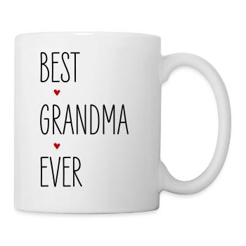 Grandma, Best Grandma Ever, Grandmother's Heart Birthday - Mug - white - Right