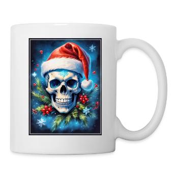 Crâne de Noël 1.7 - Mug blanc - blanc - Droite