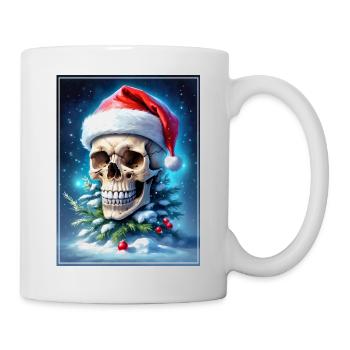 Crâne de Noël 1.6 - Mug blanc - blanc - Droite