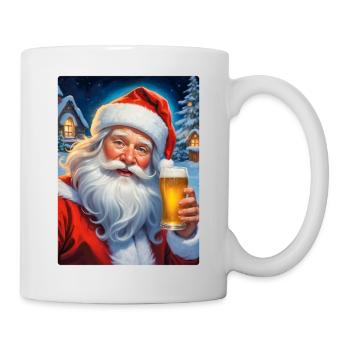 Weihnachten Santa Claus Bier 1.3 - Tasse - Weiß - Rechts
