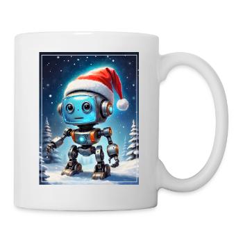 Robot Paysage d’Hiver 1.9 - Mug blanc - blanc - Droite