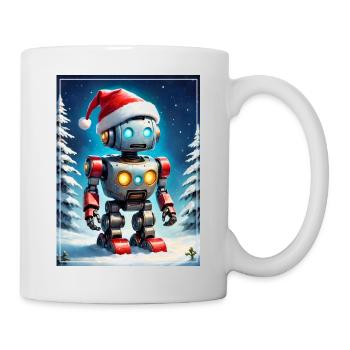 Robot Paysage d’Hiver 1.4 - Mug blanc - blanc - Droite