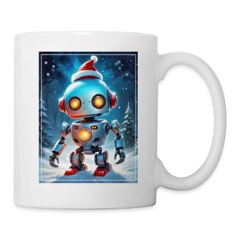 Robot Paysage d’Hiver 1.7 - Mug blanc - blanc - Droite