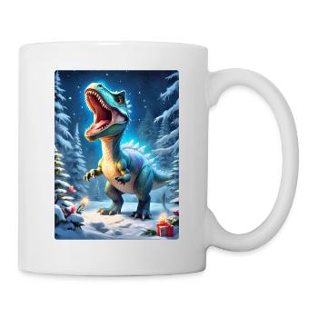 Winterlandschaft Dino 3.5 - Tasse - Weiß - Rechts