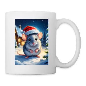 Winterlandschaft Maus 1.4 - Tasse - Weiß - Rechts