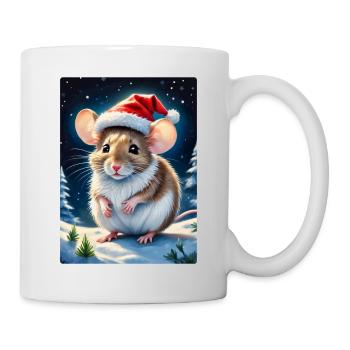 Winterlandschaft Maus 1.3 - Tasse - Weiß - Rechts