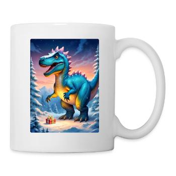 Winterlandschaft Dino 3.7 - Tasse - Weiß - Rechts