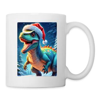 Winterlandschaft Dino 2.1 - Tasse - Weiß - Rechts