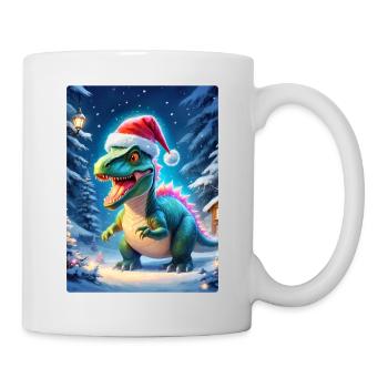 Winterlandschaft Dino 2.6 - Tasse - Weiß - Rechts