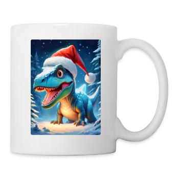 Winterlandschaft Dino 2.5 - Tasse - Weiß - Rechts