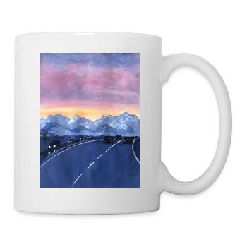 Dämmerung der Straße - Tasse - Weiß - Rechts