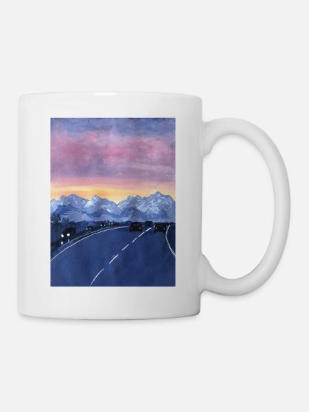 Dämmerung der Straße - Tasse - Weiß
