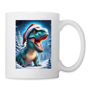 Winterlandschaft Dino 2.7 - Tasse - Weiß - Rechts