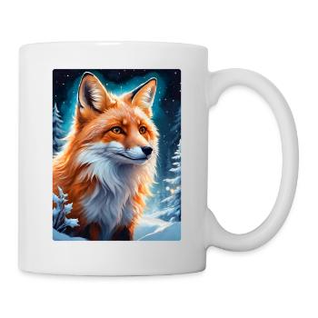 Winterlandschaft Fuchs 1.6 - Tasse - Weiß - Rechts
