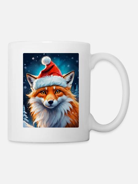 Winterlandschaft Fuchs 1.14 - Tasse - Weiß