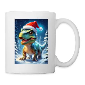 Winterlandschaft Dino 2.9 - Tasse - Weiß - Rechts