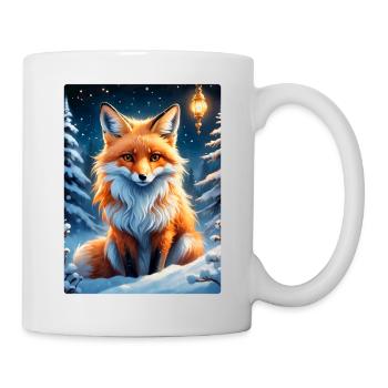 Winterlandschaft Fuchs 1.8 - Tasse - Weiß - Rechts