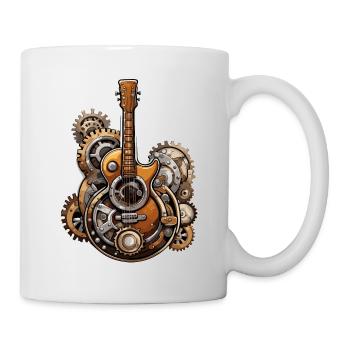 Rock n roll / Guitar / Music / Instrument - Mug - white - Right