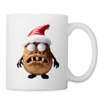 Weihnachtsmann Monster Kartoffel - Tasse - Weiß - Rechts