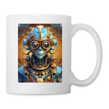 Steampunk Alien 1.20 - Tasse - Weiß - Rechts