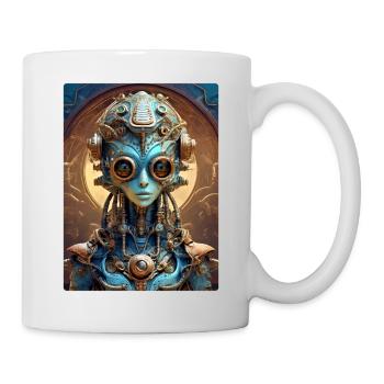 Steampunk Alien 1.5 - Tasse - Weiß - Rechts