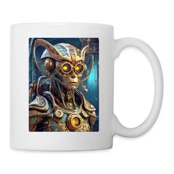 Steampunk Alien 1.4 - Tasse - Weiß - Rechts