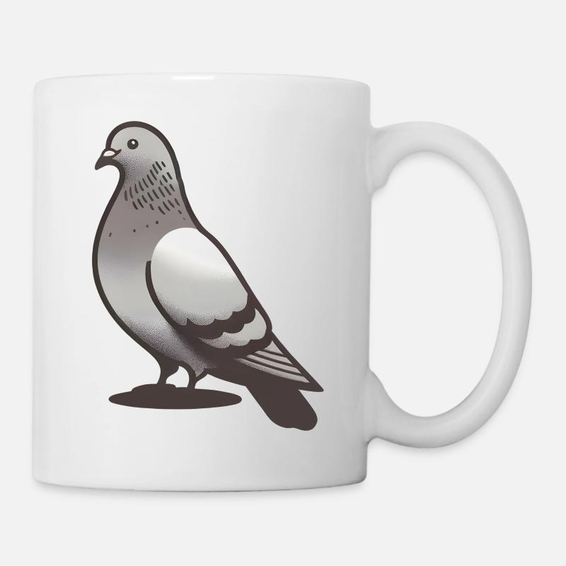 Unser kleiner tapferer Held der Stadttauben - Tasse - Weiß