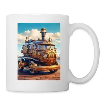Steampunk Automobile 1.1 - Tasse - Weiß - Rechts