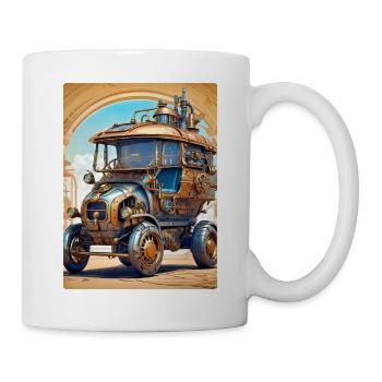 Steampunk Automobile 1.3 - Tasse - Weiß - Rechts