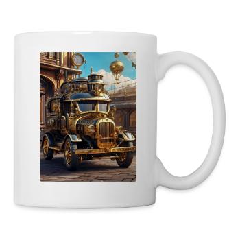 Steampunk Automobile 1.8 - Tasse - Weiß - Rechts