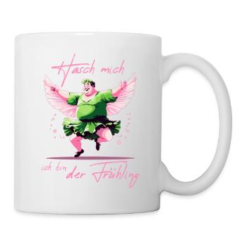 Hasch mich ich bin der Frühling - Tasse - Weiß - Rechts