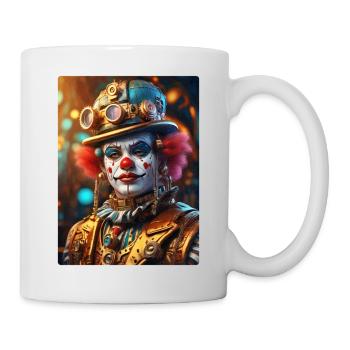 Steampunk Clown 1.19 - Tasse - Weiß - Rechts
