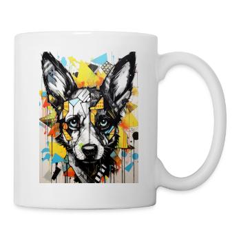 [MB] The Cute Colorful Dog - Mug - white - Right