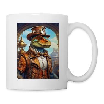 Steampunk Dino 1.1 - Mug - white - Right