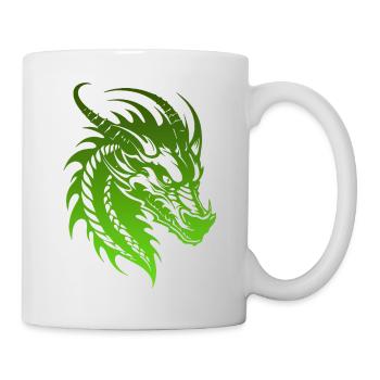 Fantasy Dragon Anime Dragon Head Mythical reptile - Mug - white - Right