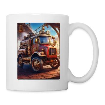 Steampunk Fire Truck 1.5 - Tasse - Weiß - Rechts