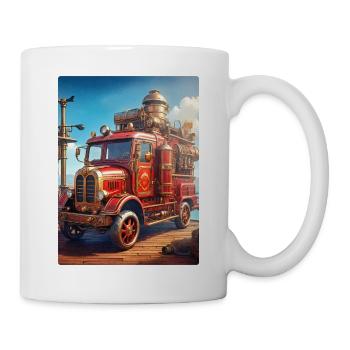 Steampunk Fire Truck 1.11 - Tasse - Weiß - Rechts